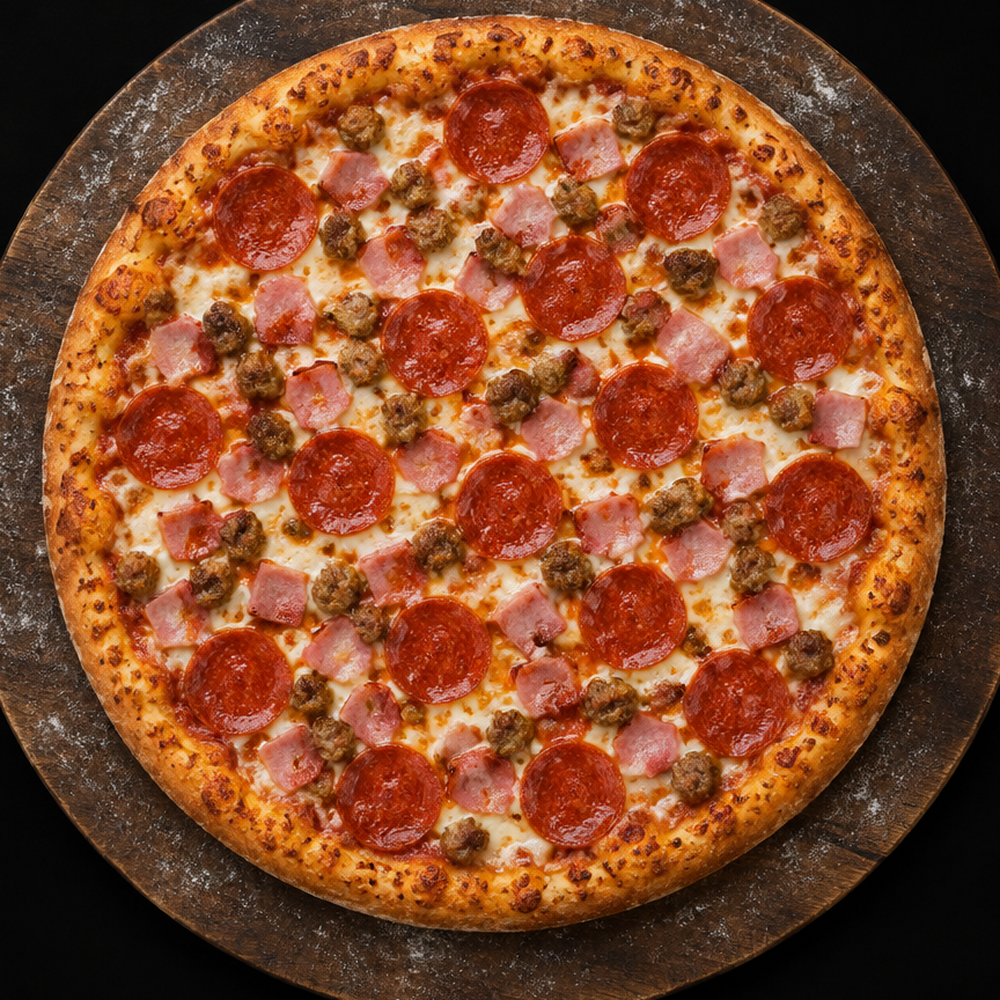 Pizza tres carnes